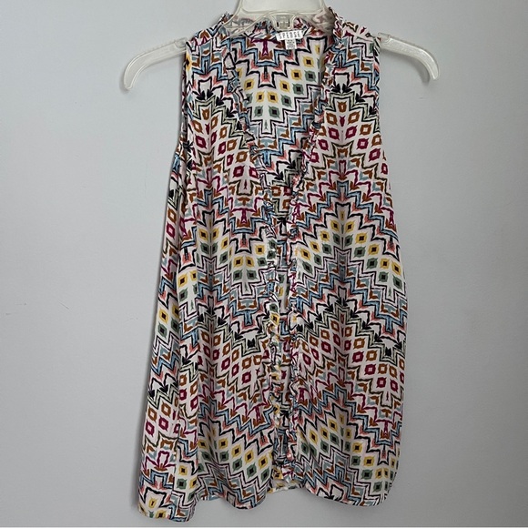 Spense Colorful Geometric Graphic Tank Size Small Lightweight & Cool Fabric EUC - Picture 1 of 5